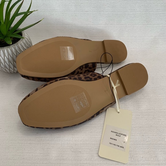 New KASARA Brown Leopard Slide Mules Woman’s 7 - Picture 9 of 9